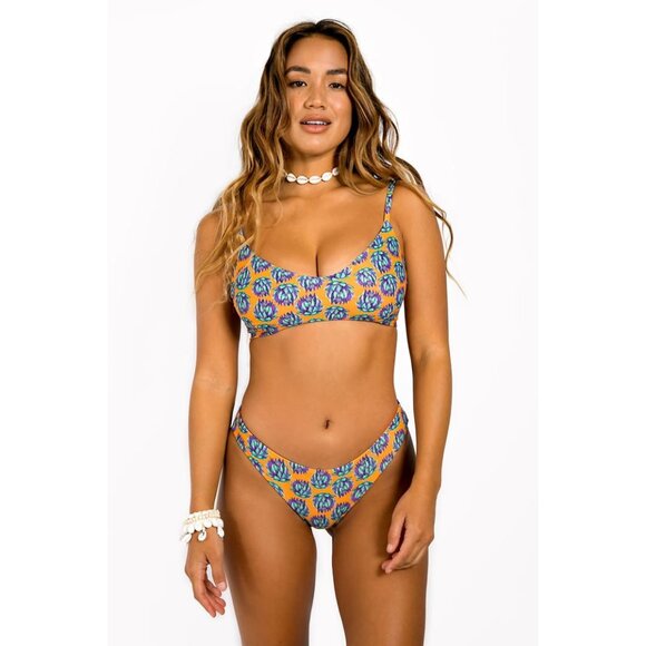 Naya Swimwear Laguna Bikini Bottoms • Artichoke Kisses • Women's Large - Picture 1 of 5